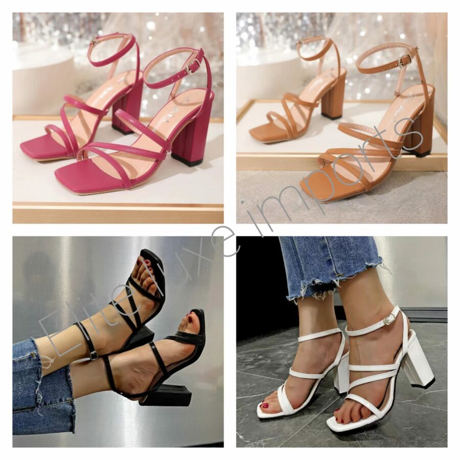 Strappy Block Heel