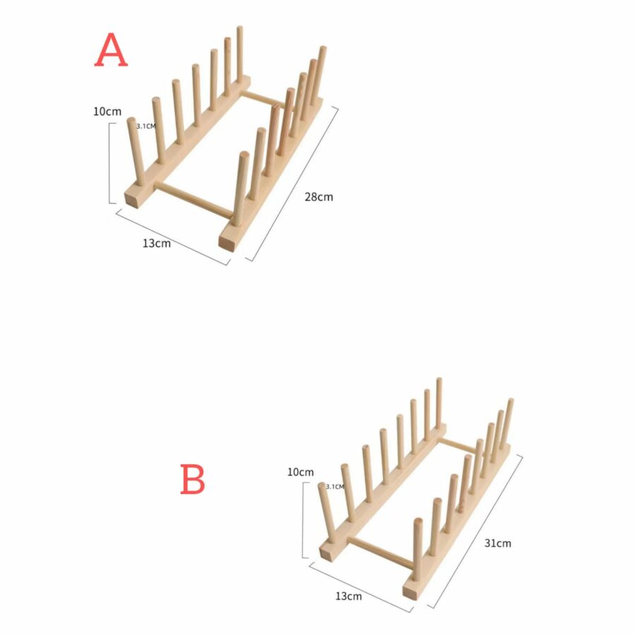 Bamboo Plate Rack