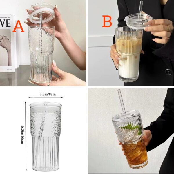GlassTumbler with Straw