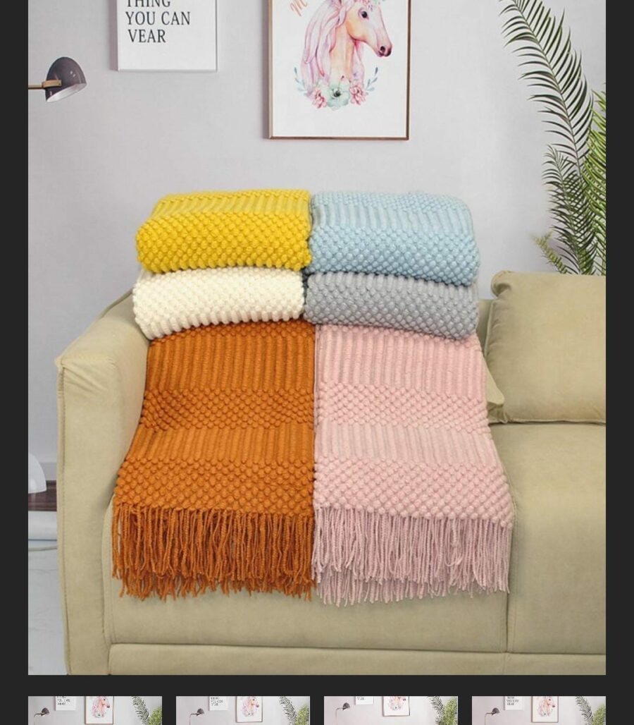 Knitted Throw Blanket