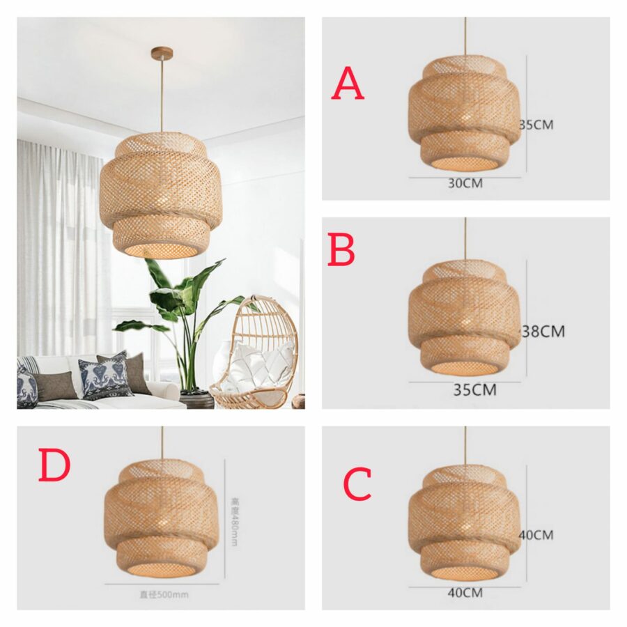 Wooven Bamboo Pendant light