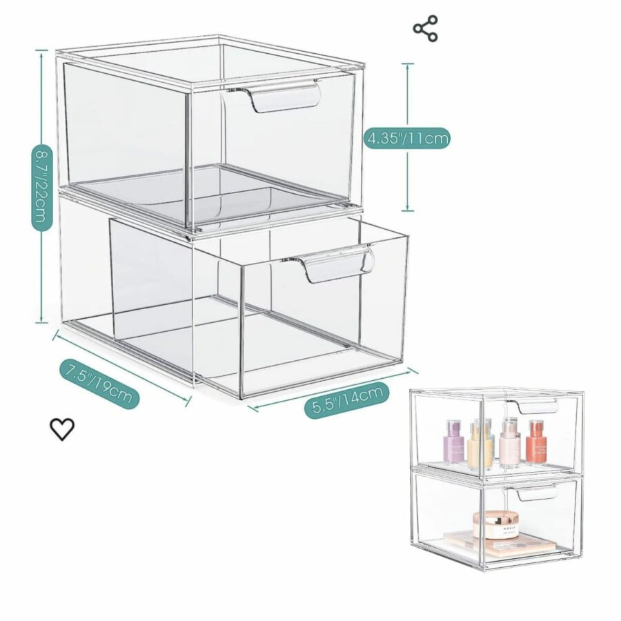 Acrylic Drawer Set