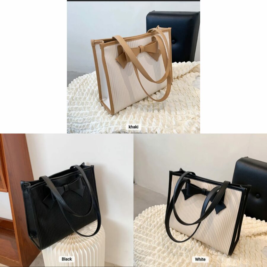 Bow Plated Tote Bag