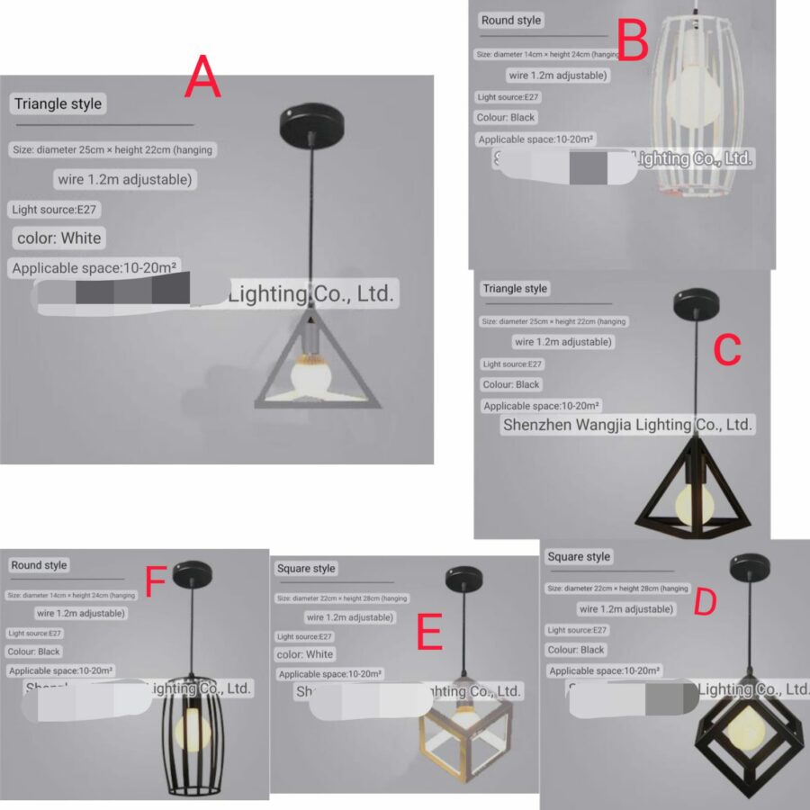 Geometry pendant light