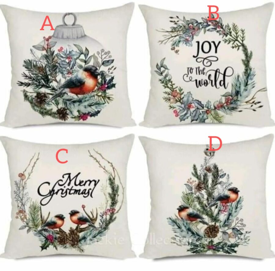 Christmas themed pillow case - A