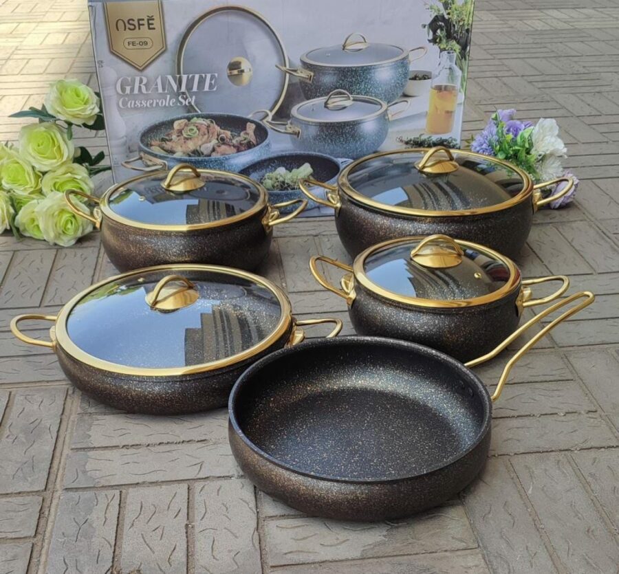 9pc Granite cookware set