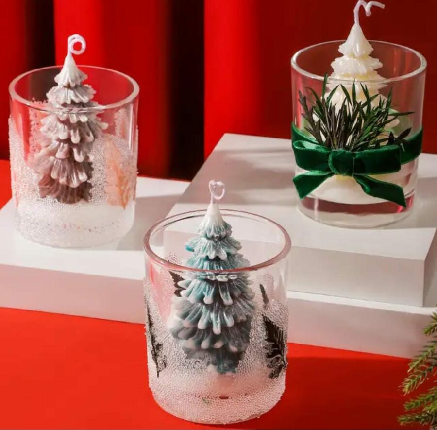 Christmas themed candles