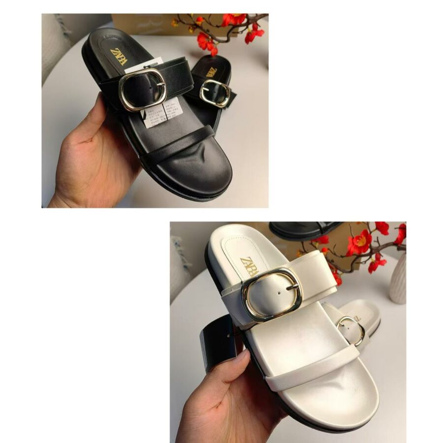 Large buckle Zara sandals