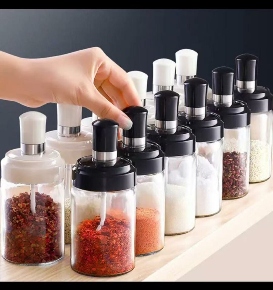 10pc Spice jar set with spoon