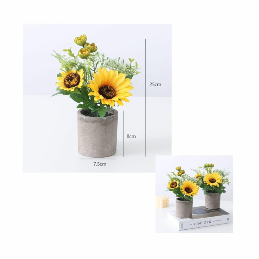 Artificial sunflower plant