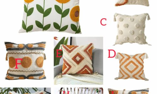 Embroidered pillow case