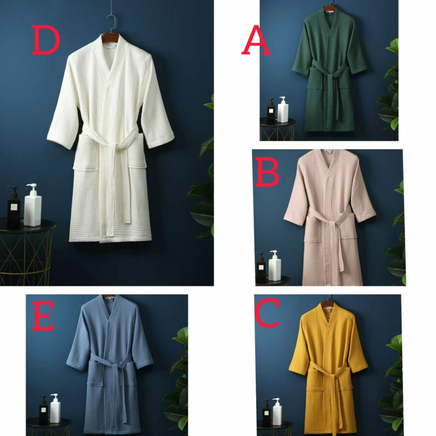 Cotton waffle robes