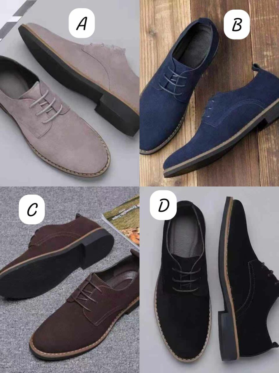 Suede Oxford shoes