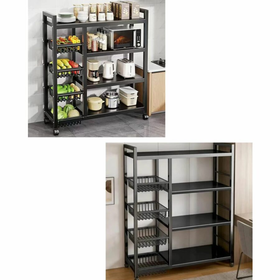 Multifunctional strong metallic kitchen rack