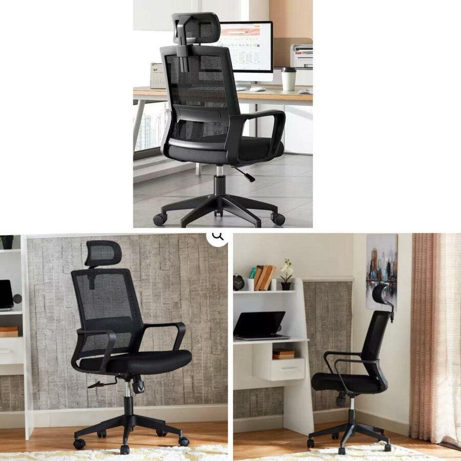 Ergonomic high back office chair