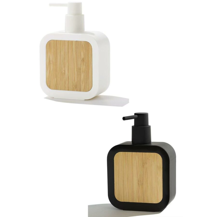 Soap dispenser with a bamboo top