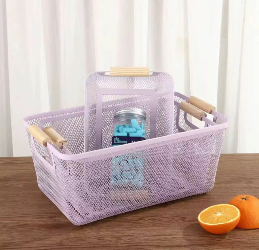 3pc Metal mesh container