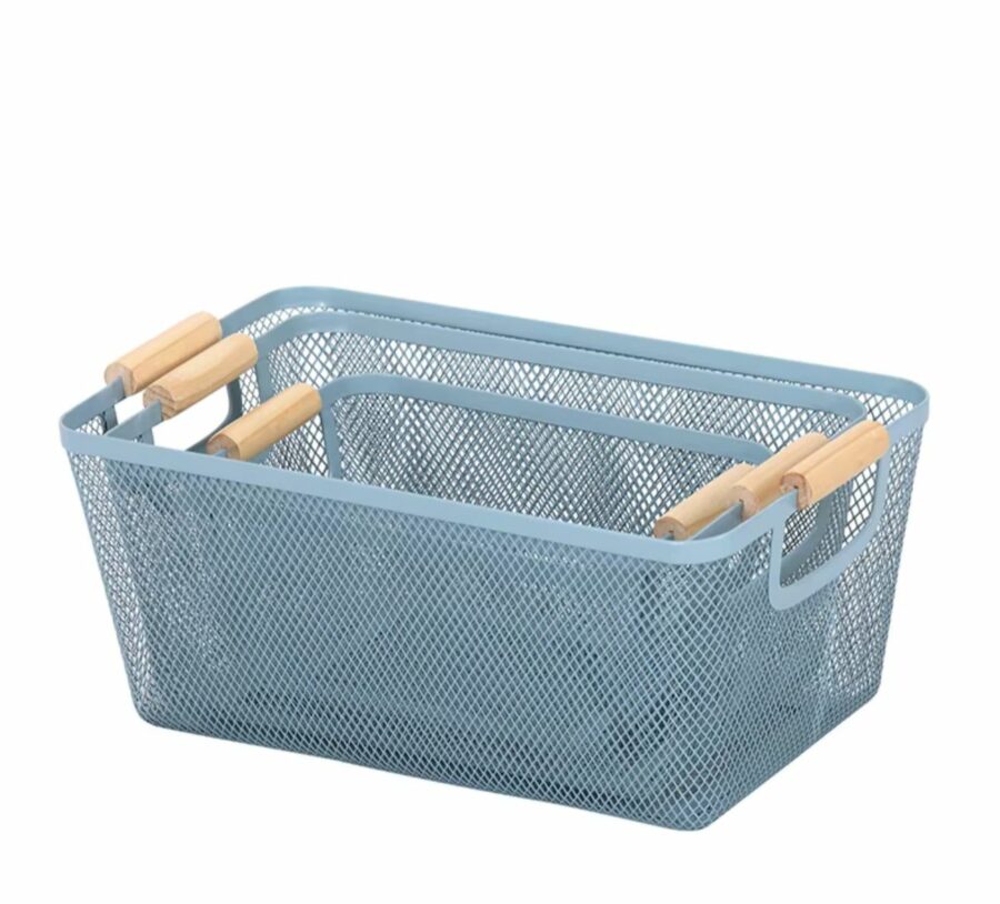 3pc Metal mesh container