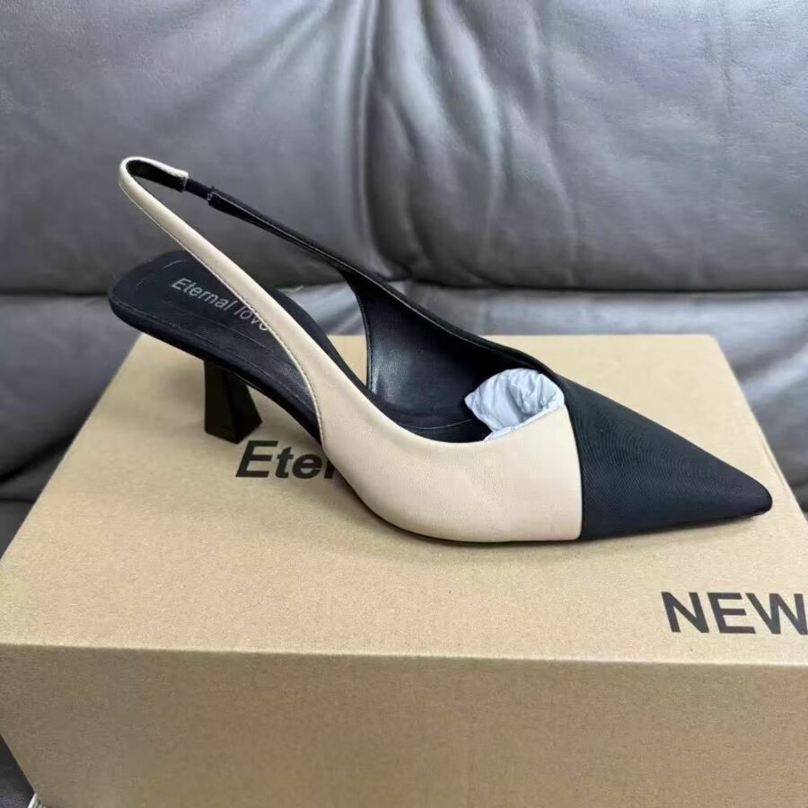 Elegant sling back heels