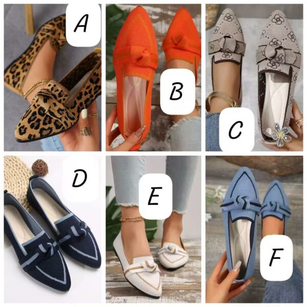 Loafer bowtie flats