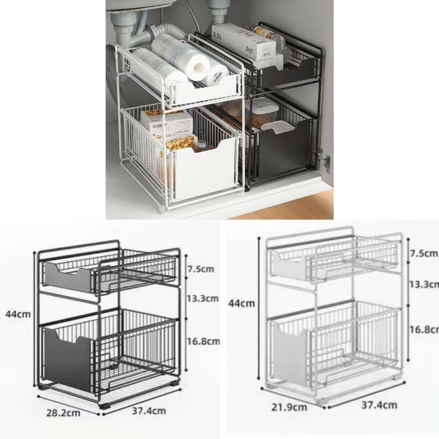 Under sink drawer organizer