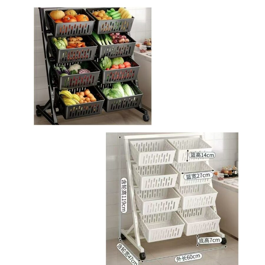 Slanted Metallic storage rack