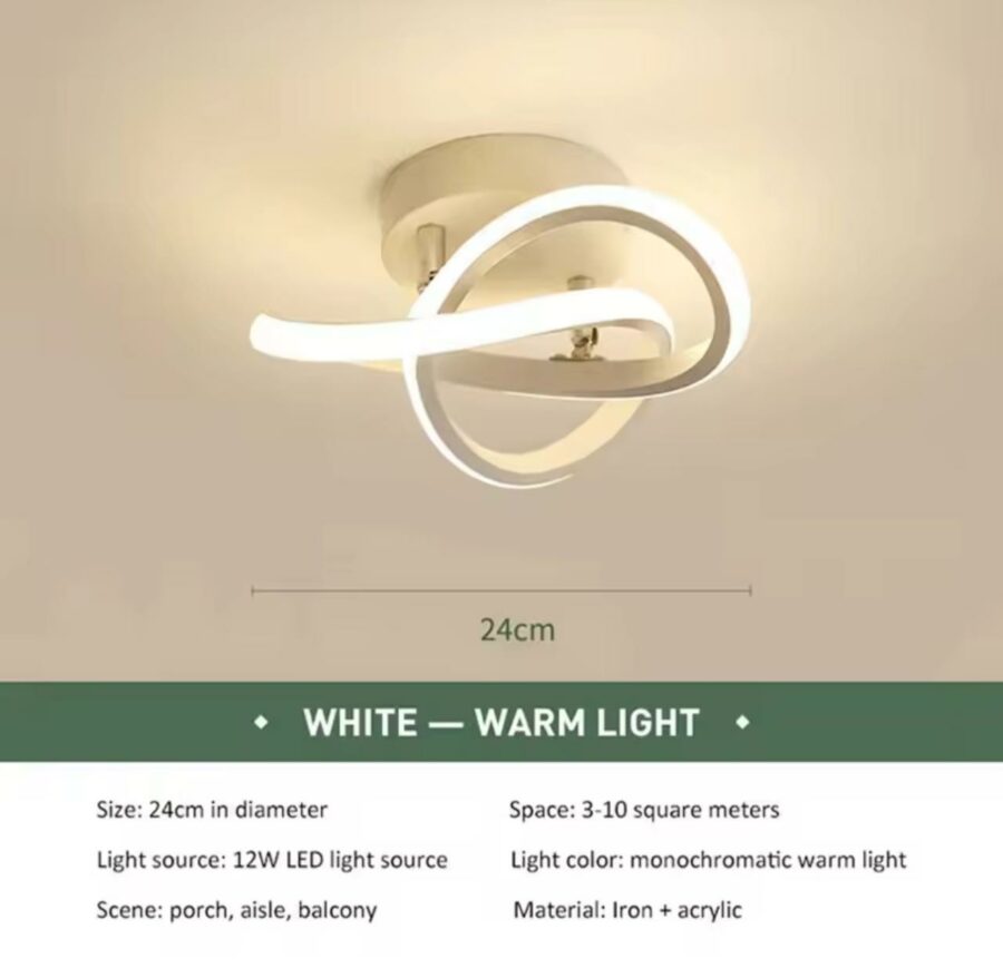 Twisted light chandelier