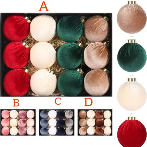 Velvet christmas balls