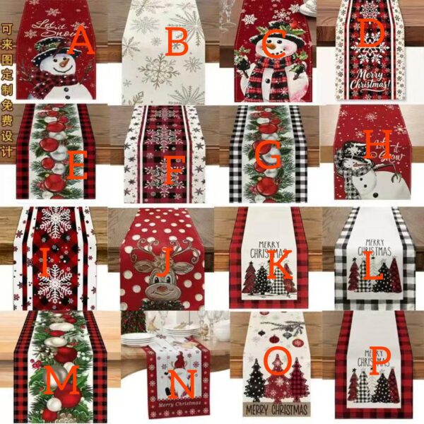 Christmas themed table runner