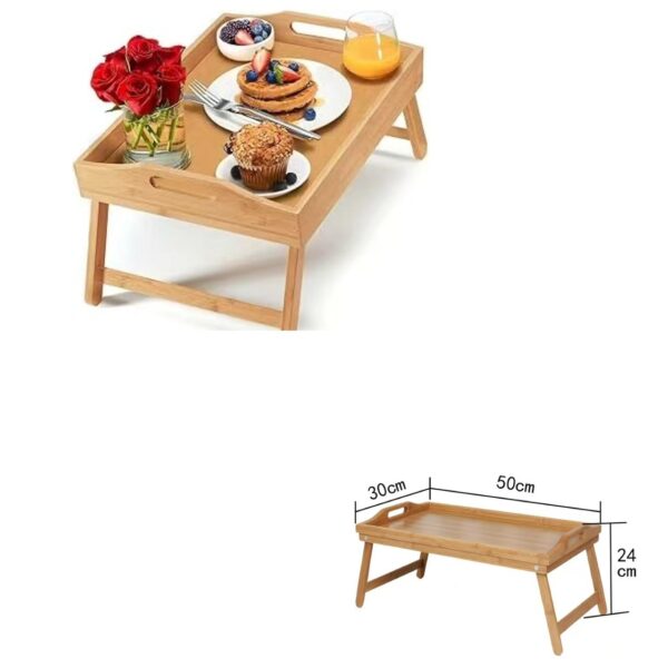 Bamboo bed tray