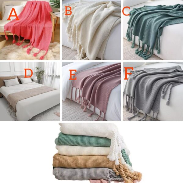 Whimsy Knit throw blanket