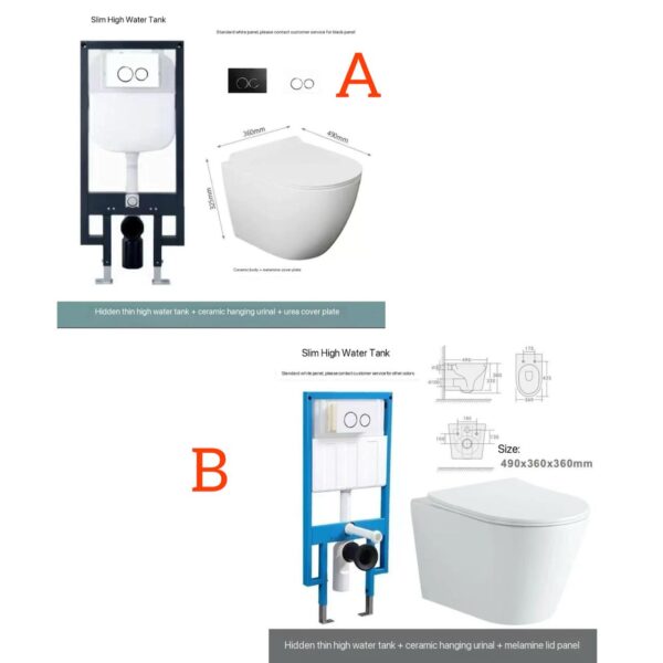 Modern wall mount flush toilet