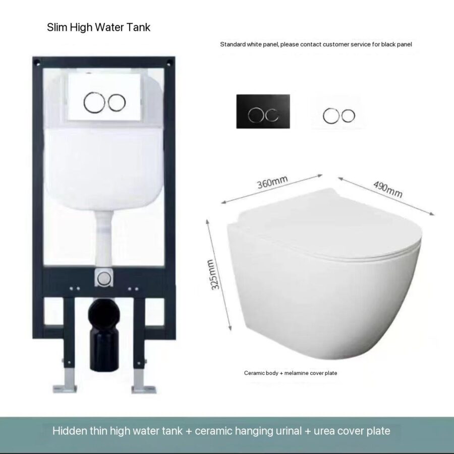 Modern wall mount flush toilet
