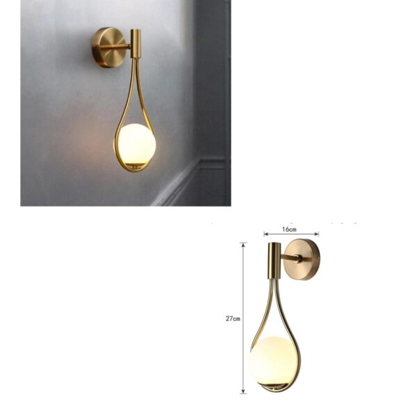 Nordic sphere wall lamp