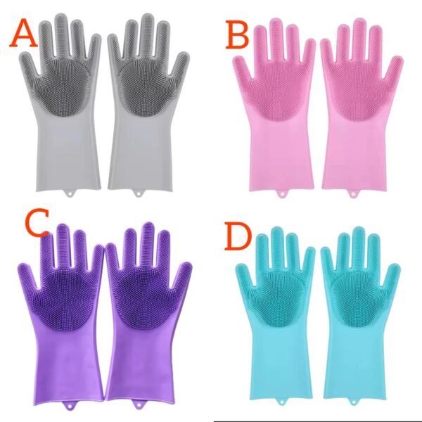 Silicone washing gloves