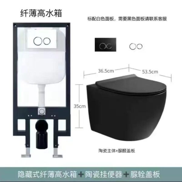 Ceramic wall hang toilet