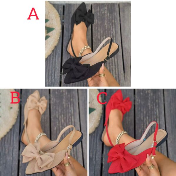 Bow sling back flats