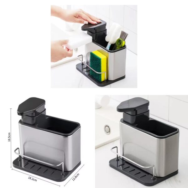 Stainless soap dispenser