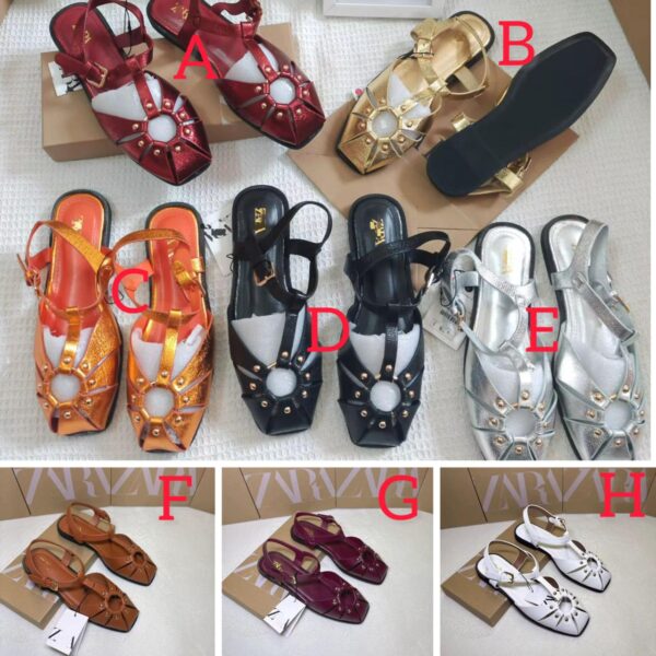 Strappy cage sandals