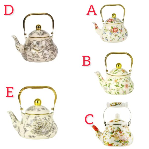 Enamel tea kettle