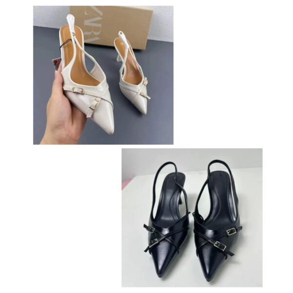 Buckled style Zara kitten Heel
