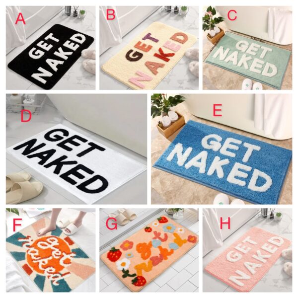 Bathroom door mats