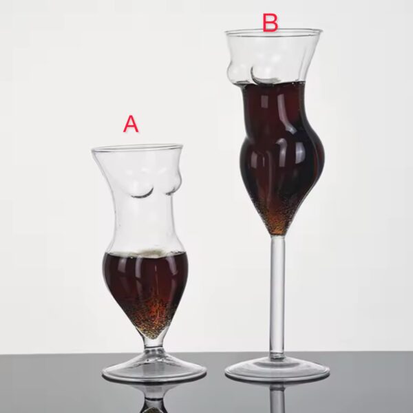 Girlie wine glass