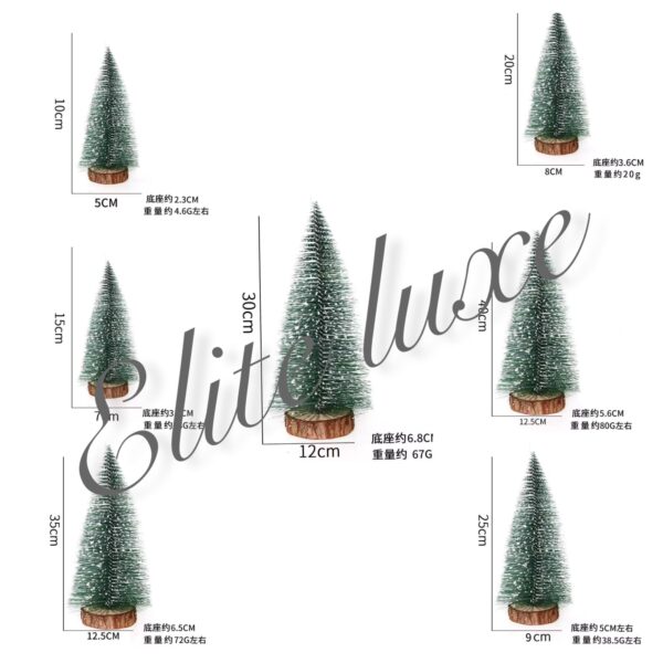 Tabletop pine needle Christmas tree