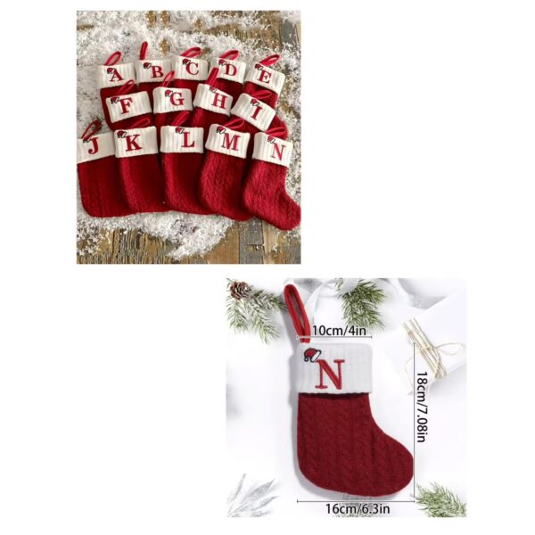 Knitted Christmas socks
