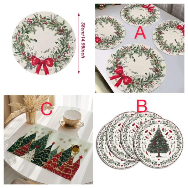 Christmas themed placemats