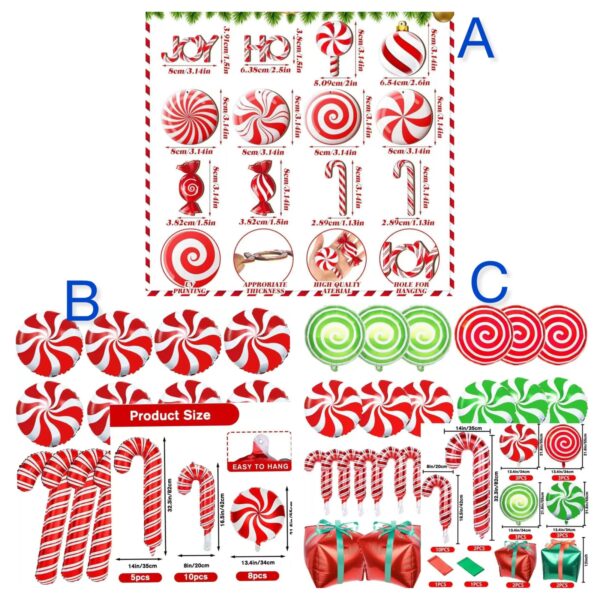 Christmas candy decorations