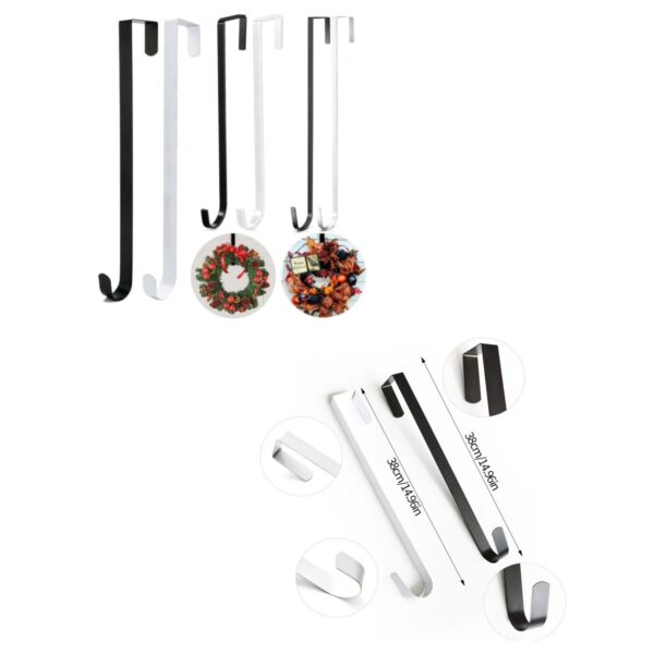 Metal wreath hanger