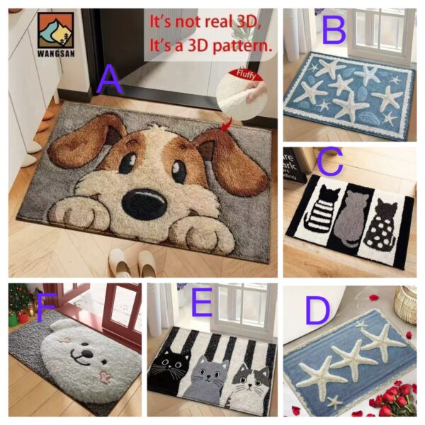 Cartoon themed door mats