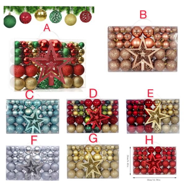 Baubles Christmas tree set